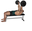 French Press - Flat Bench Barbell